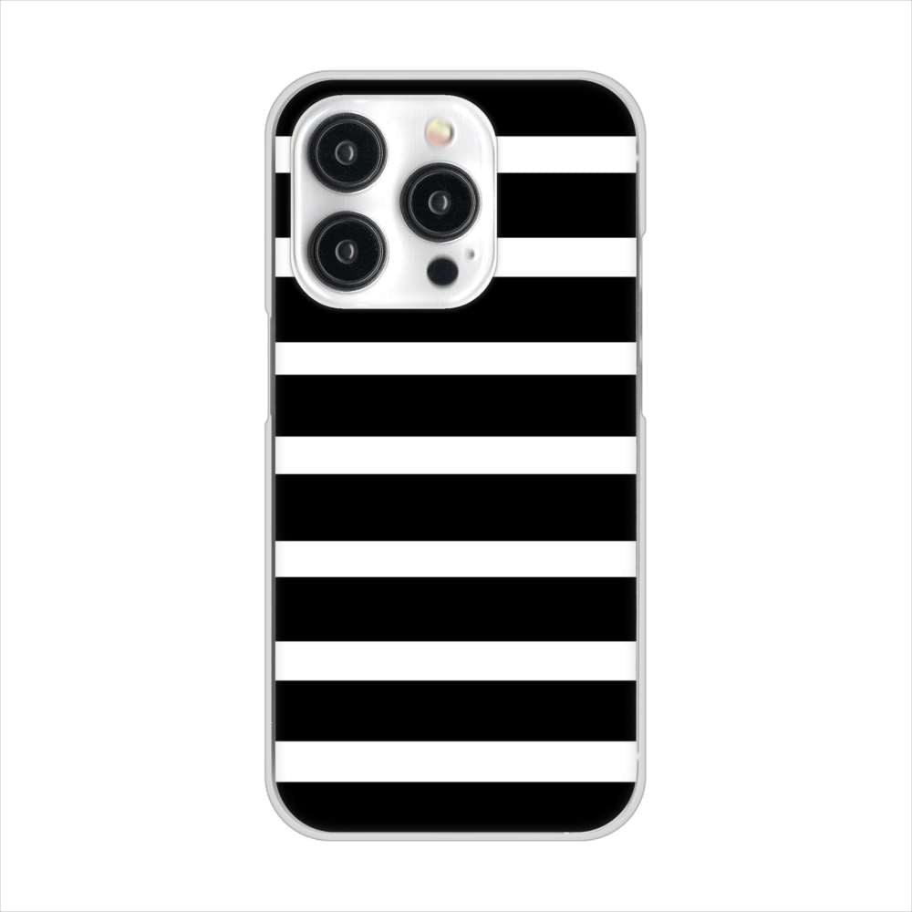 iPhone15 Pro 高画質仕上げ 背面印刷 ハードケースシンプルボーダー