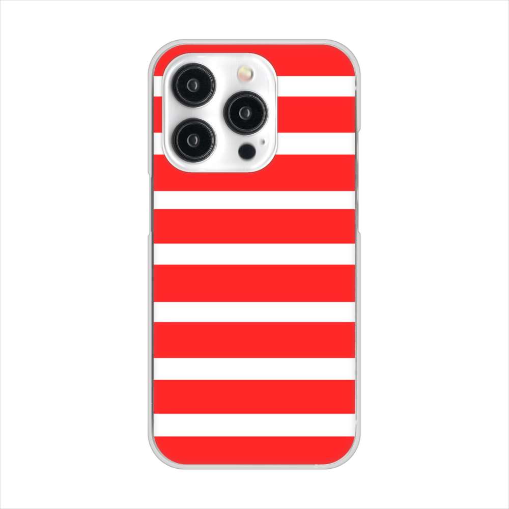 iPhone15 Pro 高画質仕上げ 背面印刷 ハードケースシンプルボーダー