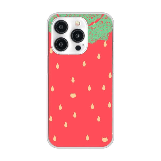 iPhone15 Pro 高画質仕上げ 背面印刷 ハードケース 【MI800 strawberry ストロベリー】