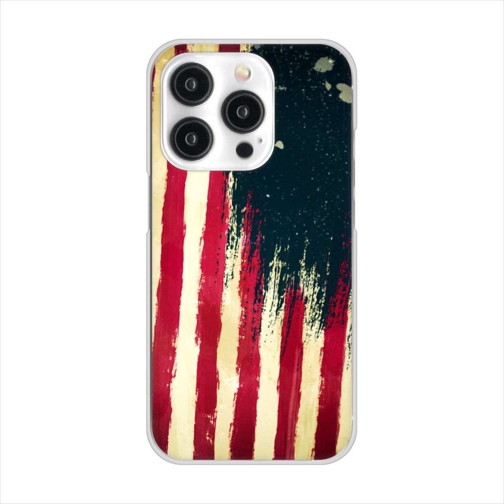 iPhone15 Pro 高画質仕上げ 背面印刷 ハードケース 【MI805 ヴィンテージアメリカ】