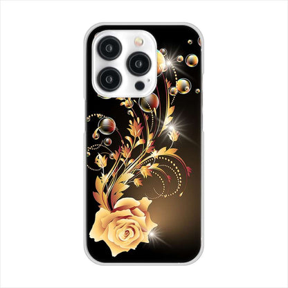 iPhone15 Pro 高画質仕上げ 背面印刷 ハードケースロマンチックなバラ