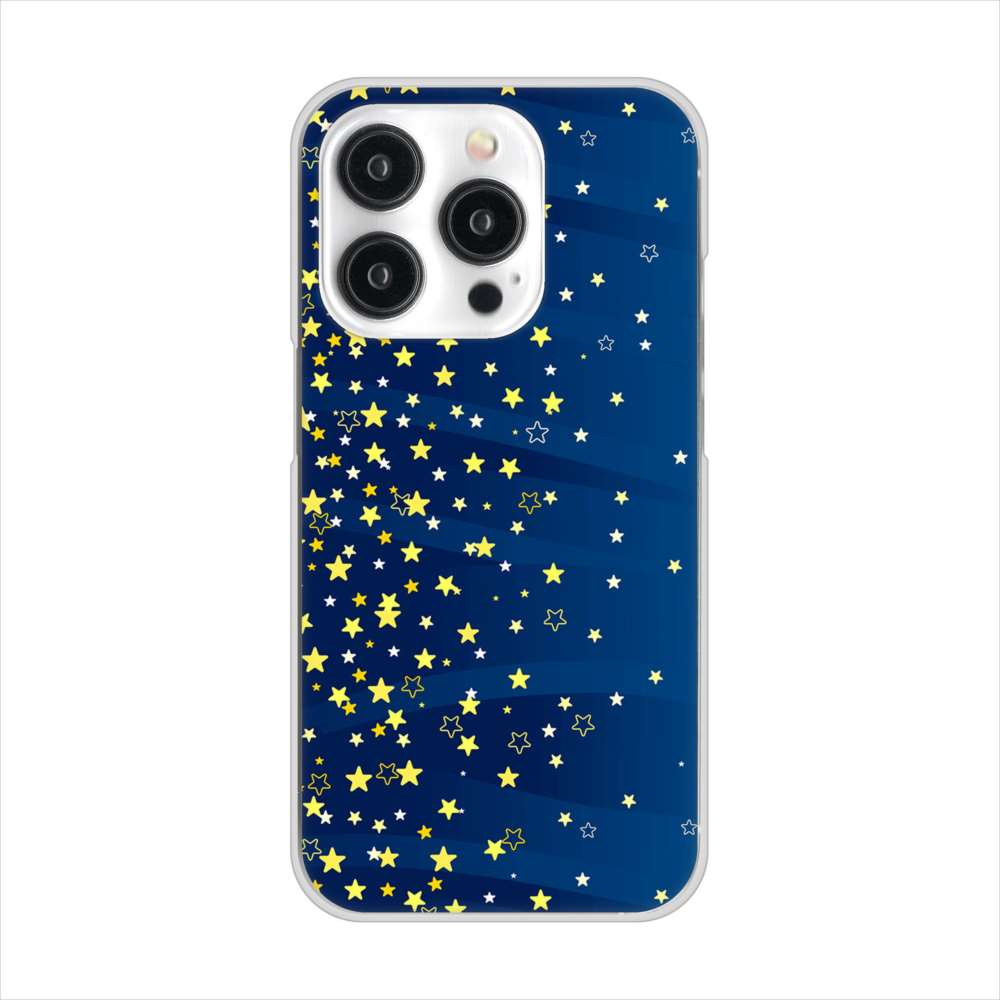 iPhone15 Pro 高画質仕上げ 背面印刷 ハードケース 【VA842 満天の星空】