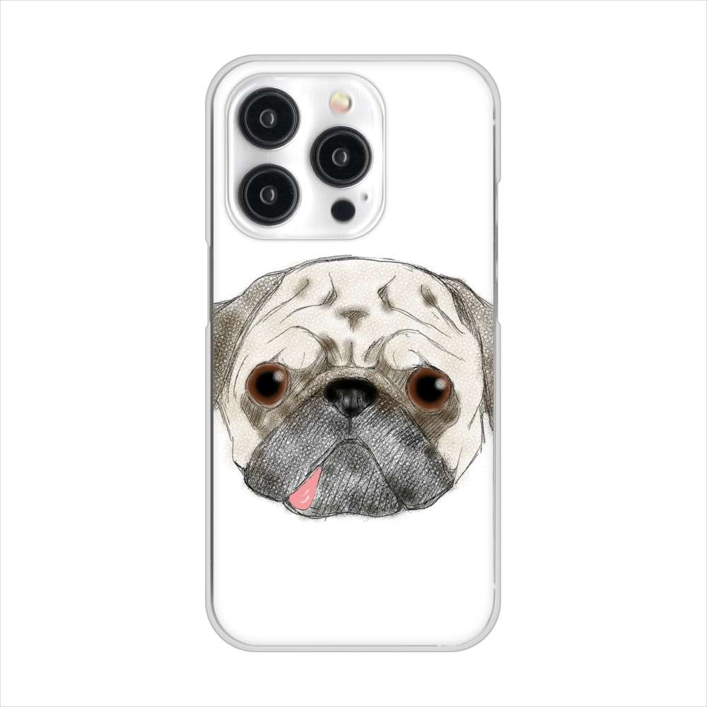 iPhone15 Pro 高画質仕上げ 背面印刷 ハードケースパグ