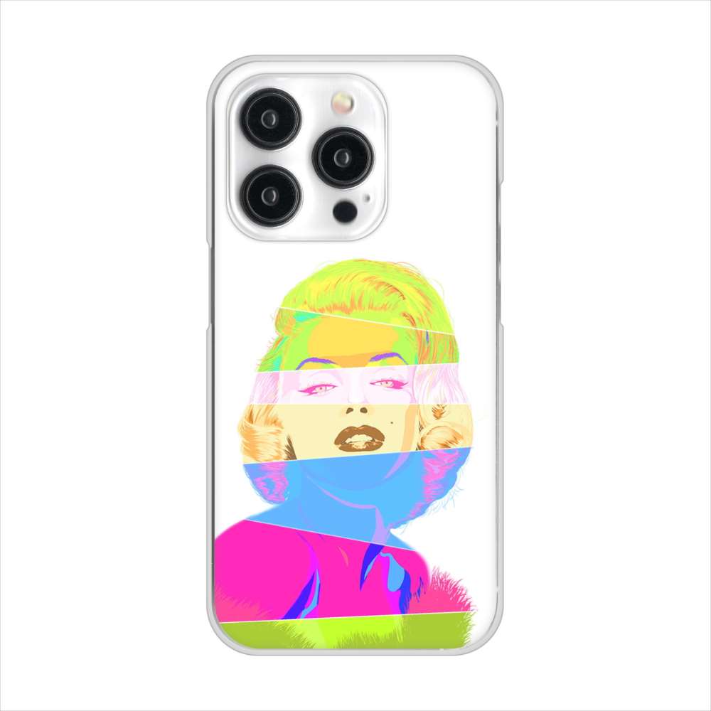 iPhone15 Pro 高画質仕上げ 背面印刷 ハードケースマリリンモンローデザイン