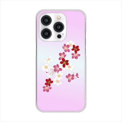 iPhone15 Pro 高画質仕上げ 背面印刷 ハードケース和花柄