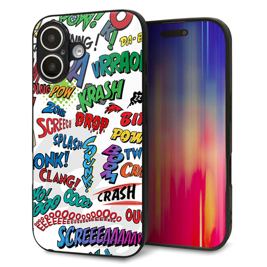 iPhone16 強化ガラス＆TPUスマホケース ガラプリ【271 アメリカン キャッチコピー】