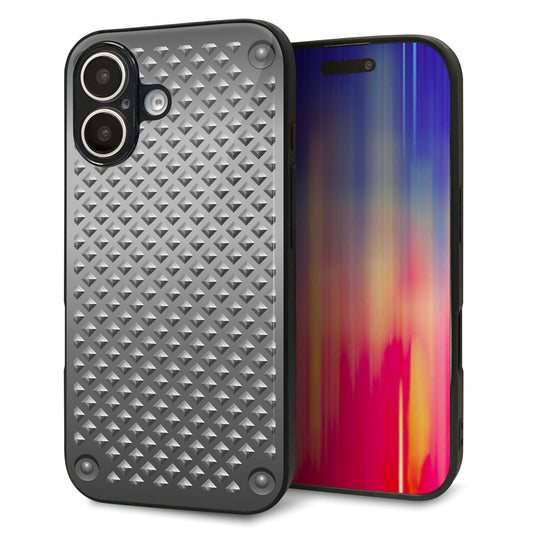 iPhone16 強化ガラス＆TPUスマホケース ガラプリ【570 スタックボード】