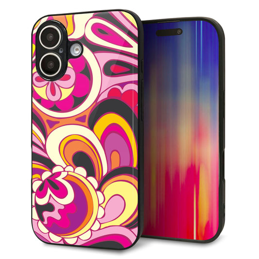 iPhone16 強化ガラス＆TPUスマホケース ガラプリ【586 ブローアップカラー】