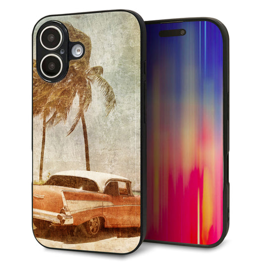 iPhone16 強化ガラス＆TPUスマホケース ガラプリ【620 憧れの時-CAR】