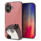 iPhone16 強化ガラス＆TPUスマホケース ガラプリ【HA306 むぎゅっとカワウソ】