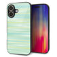 iPhone16 強化ガラス＆TPUスマホケース ガラプリ【IB908 グラデーションボーダー_グリーン】