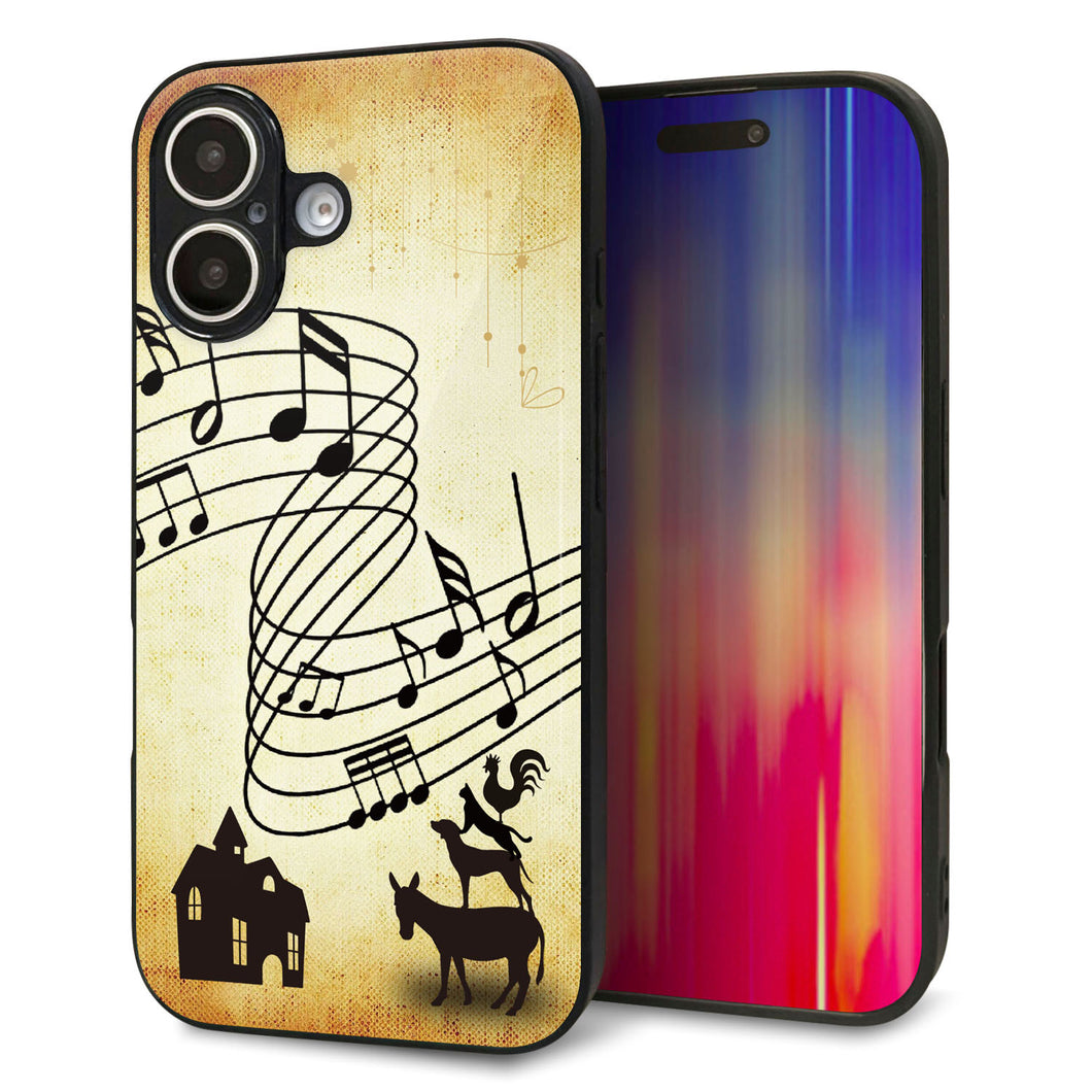 iPhone16 強化ガラス＆TPUスマホケース ガラプリ【KM880 ブレーメン】