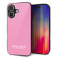iPhone16 強化ガラス＆TPUスマホケース ガラプリ【KM899 パステルカラー(パステルピンク)】