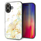 iPhone16 強化ガラス＆TPUスマホケース ガラプリ【SC851 ユリ（ホワイト）】