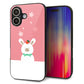 iPhone16 強化ガラス＆TPUスマホケース ガラプリ【TA016 春うさぎ】