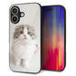 iPhone16 強化ガラス＆TPUスマホケース ガラプリ【VA803 まっていますネコ】