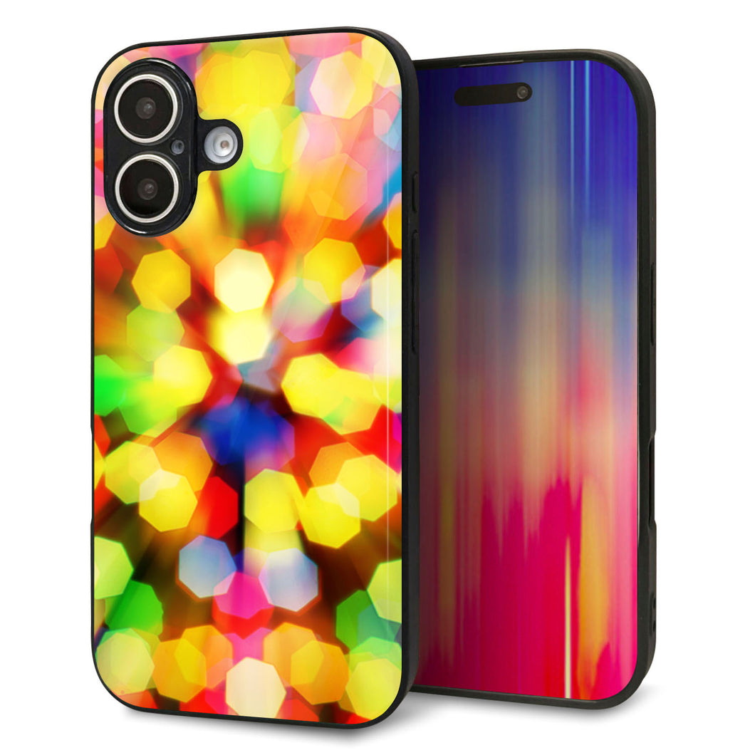 iPhone16 強化ガラス＆TPUスマホケース ガラプリ【VA874 未来へのワープ】