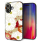 iPhone16 強化ガラス＆TPUスマホケース ガラプリ【YJ322 和柄 菊】