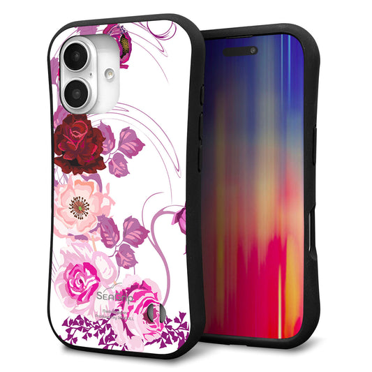iPhone16 スマホケース 「SEA Grip」 グリップケース Sライン 【116 ６月のバラ】 UV印刷