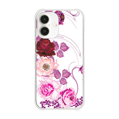 iPhone16 高画質仕上げ 背面印刷 ハードケースロマンチックなバラ
