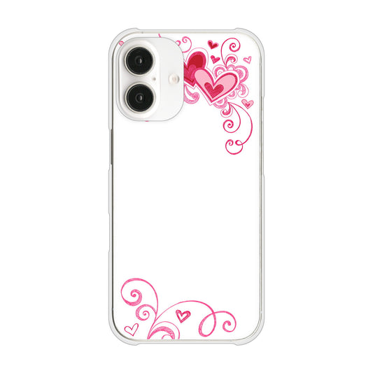 iPhone16 高画質仕上げ 背面印刷 ハードケースプリティハート