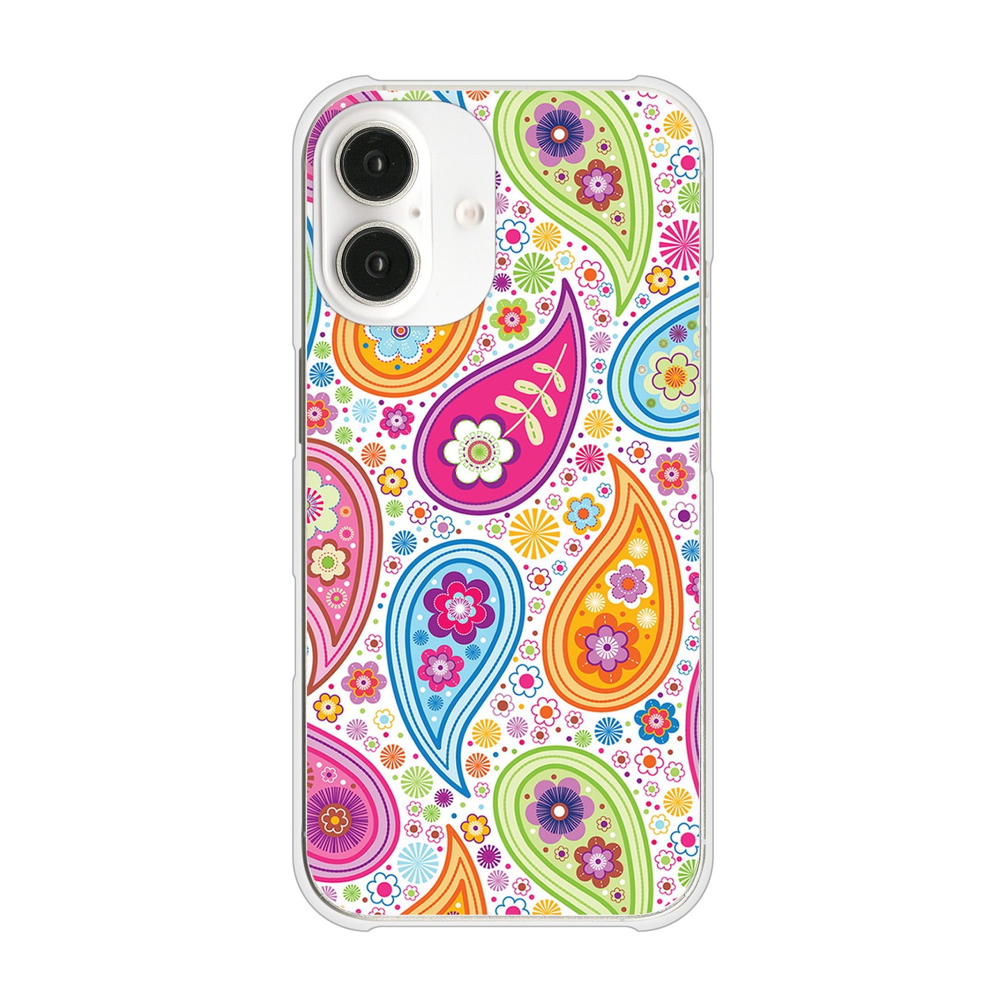 iPhone16 高画質仕上げ 背面印刷 ハードケースペイズリー