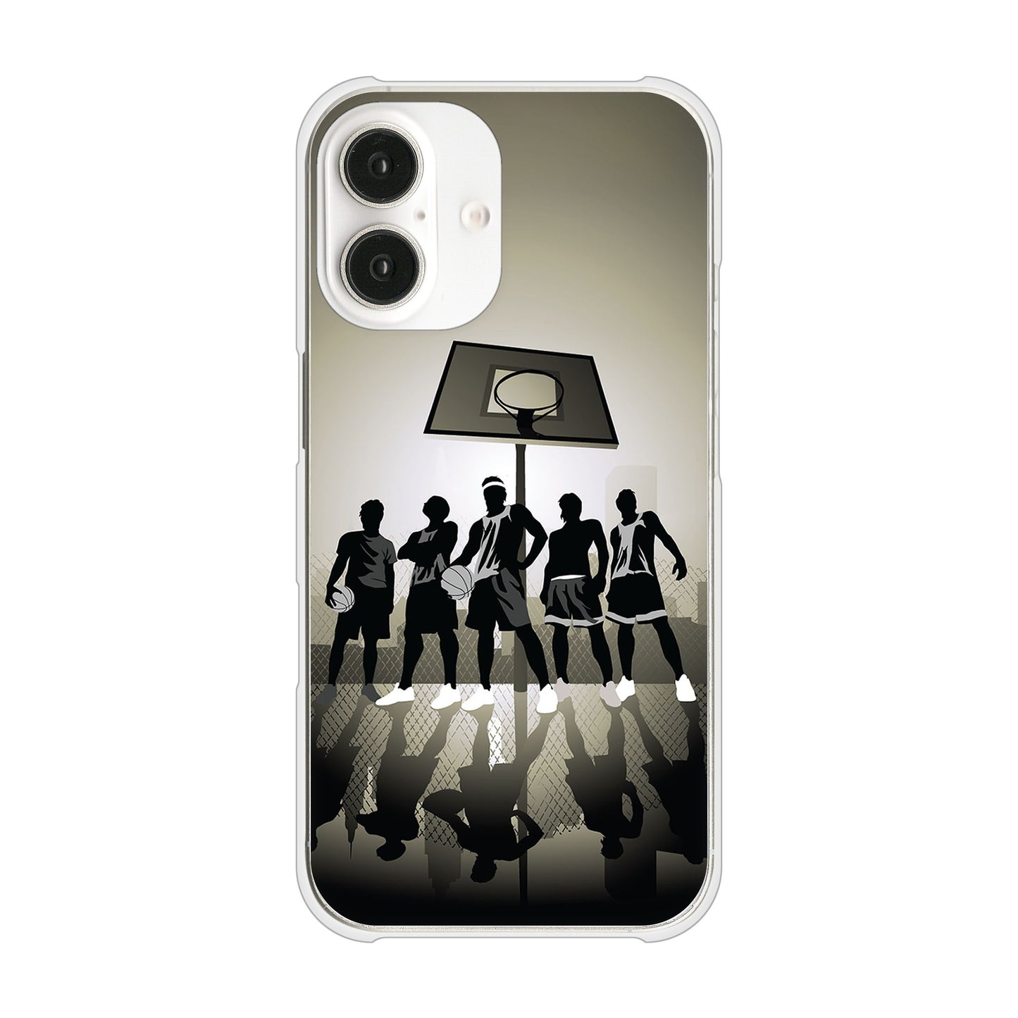 iPhone16 高画質仕上げ 背面印刷 ハードケース 【389 クールバスケ】