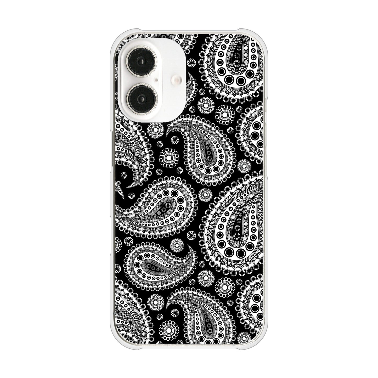 iPhone16 高画質仕上げ 背面印刷 ハードケースペイズリー