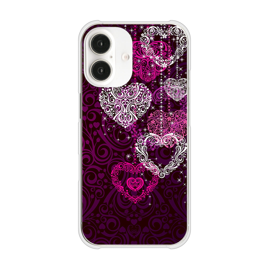 iPhone16 高画質仕上げ 背面印刷 ハードケースきらめきハート