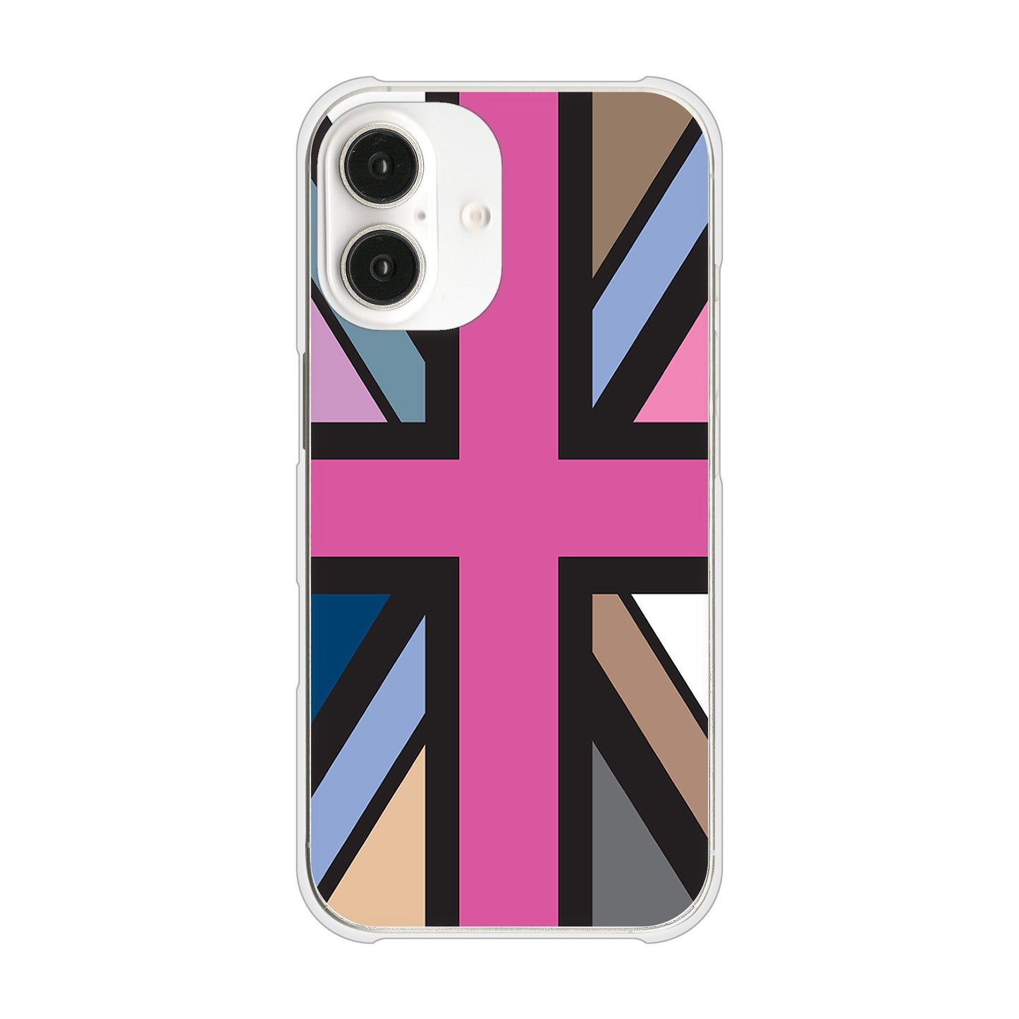 iPhone16 高画質仕上げ 背面印刷 ハードケースユニオンジャック