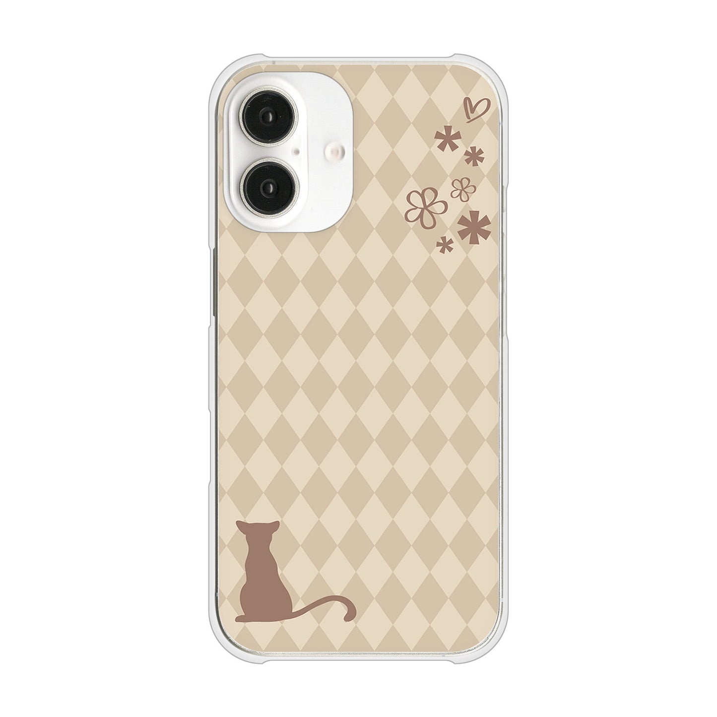 iPhone16 高画質仕上げ 背面印刷 ハードケース 【516 ワラビー】