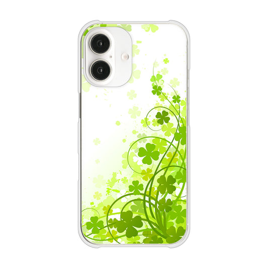 iPhone16 高画質仕上げ 背面印刷 ハードケース 【565 四葉のクローバー】