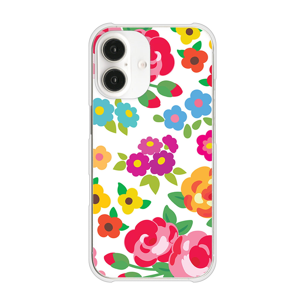 iPhone16 高画質仕上げ 背面印刷 ハードケース 【776 5月のフラワーガーデン】