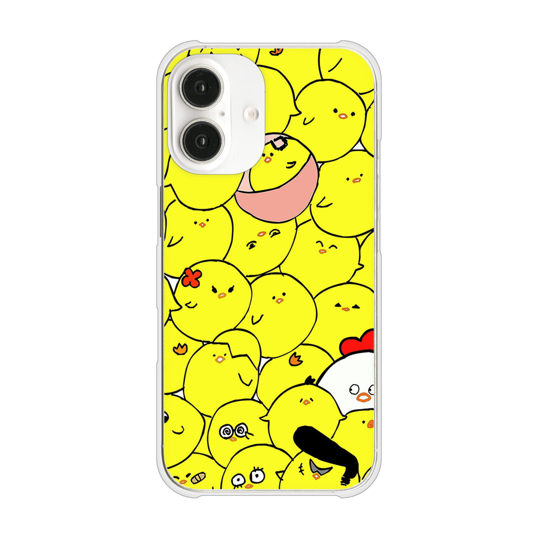 iPhone16 高画質仕上げ 背面印刷 ハードケース 【1031 ピヨピヨ】