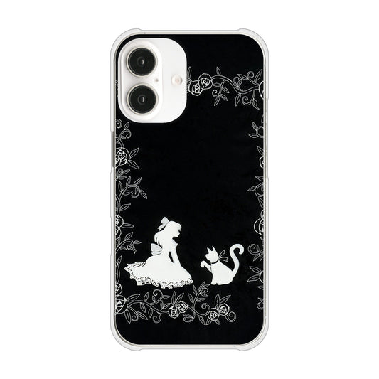 iPhone16 高画質仕上げ 背面印刷 ハードケースお姫様とネコ
