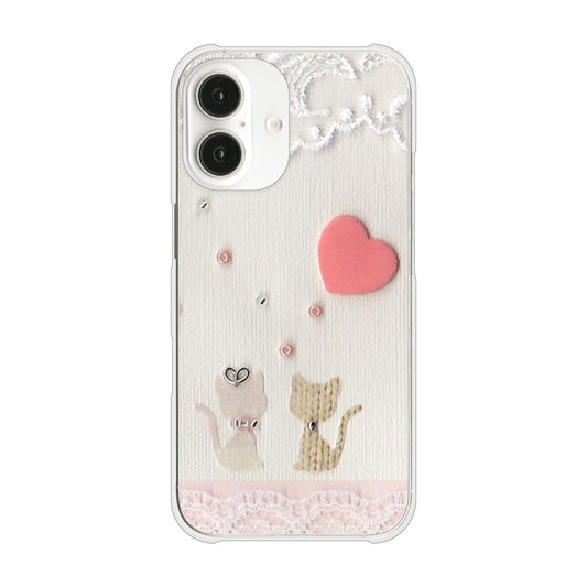 iPhone16 高画質仕上げ 背面印刷 ハードケースクラフト写真ネコ