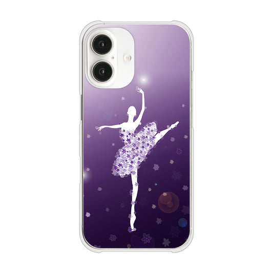 iPhone16 高画質仕上げ 背面印刷 ハードケース 【1256 バレリーナ】