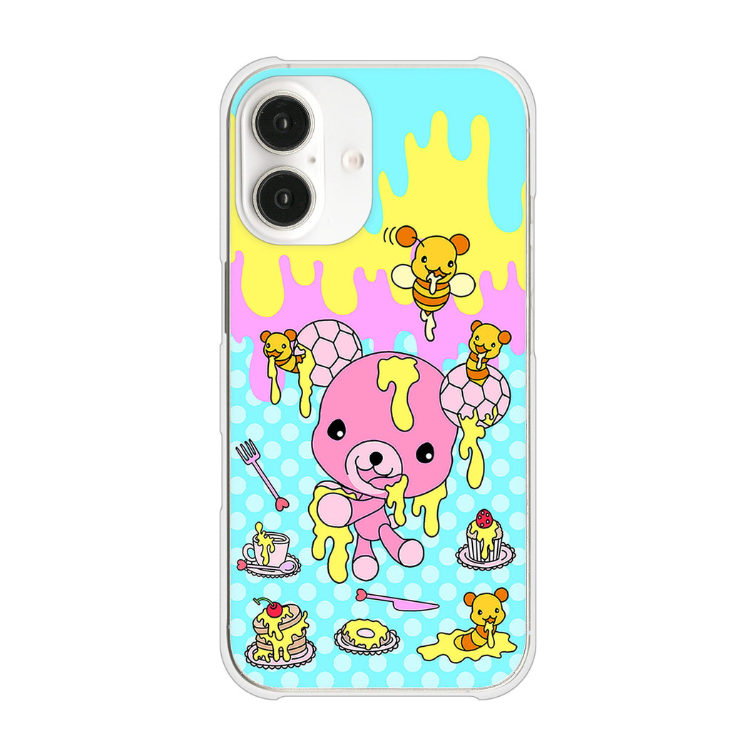 iPhone16 高画質仕上げ 背面印刷 ハードケースむかいあぐる ハニベア