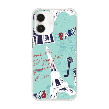 iPhone16 高画質仕上げ 背面印刷 ハードケースビューティフルパリレッド