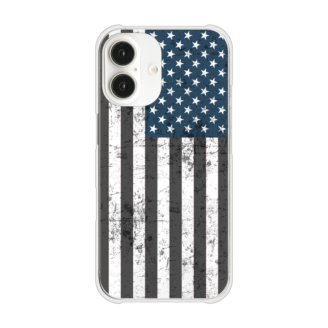 iPhone16 高画質仕上げ 背面印刷 ハードケース 【EK864 アメリカンフラッグビンテージ】