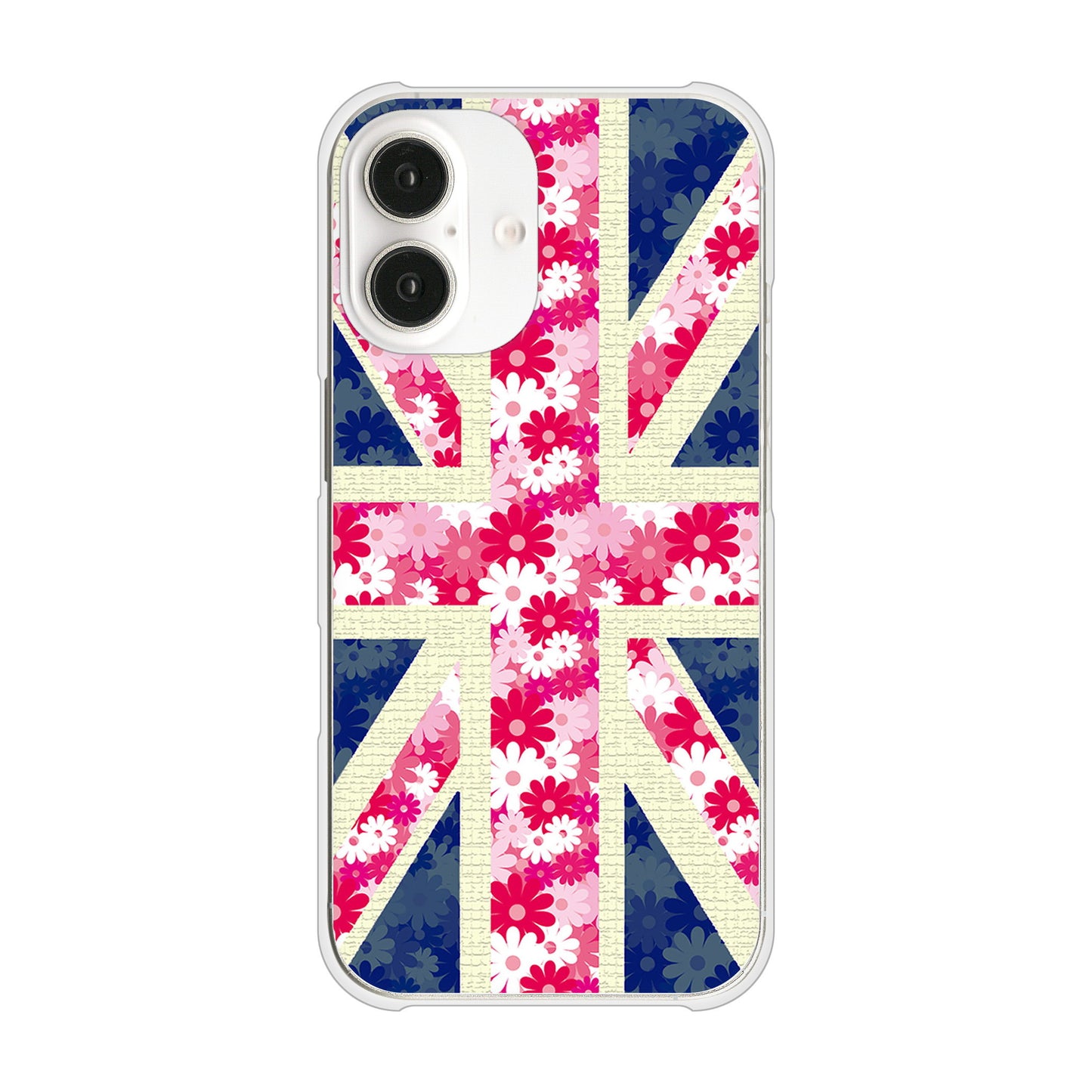 iPhone16 高画質仕上げ 背面印刷 ハードケースユニオンジャック