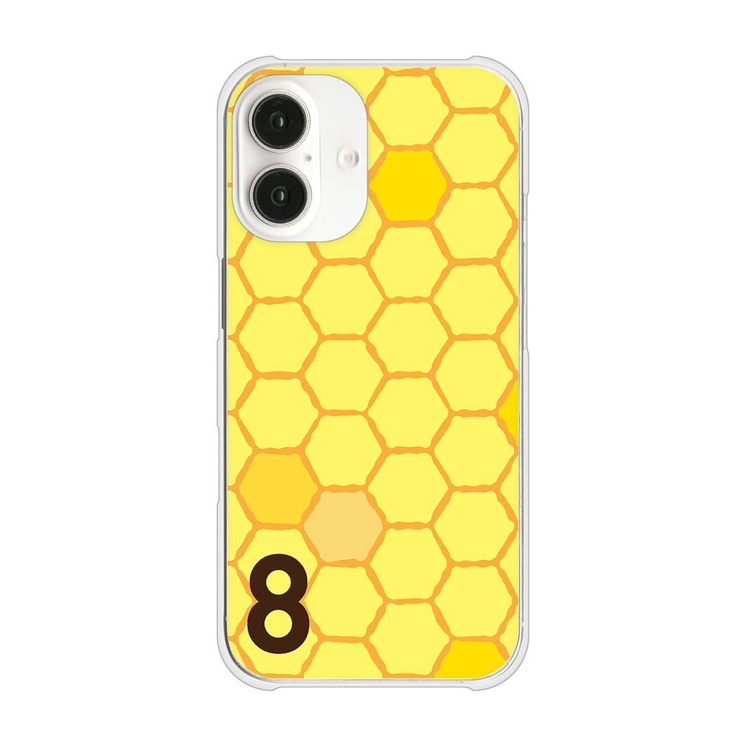 iPhone16 高画質仕上げ 背面印刷 ハードケース 【IB913 はちの巣】