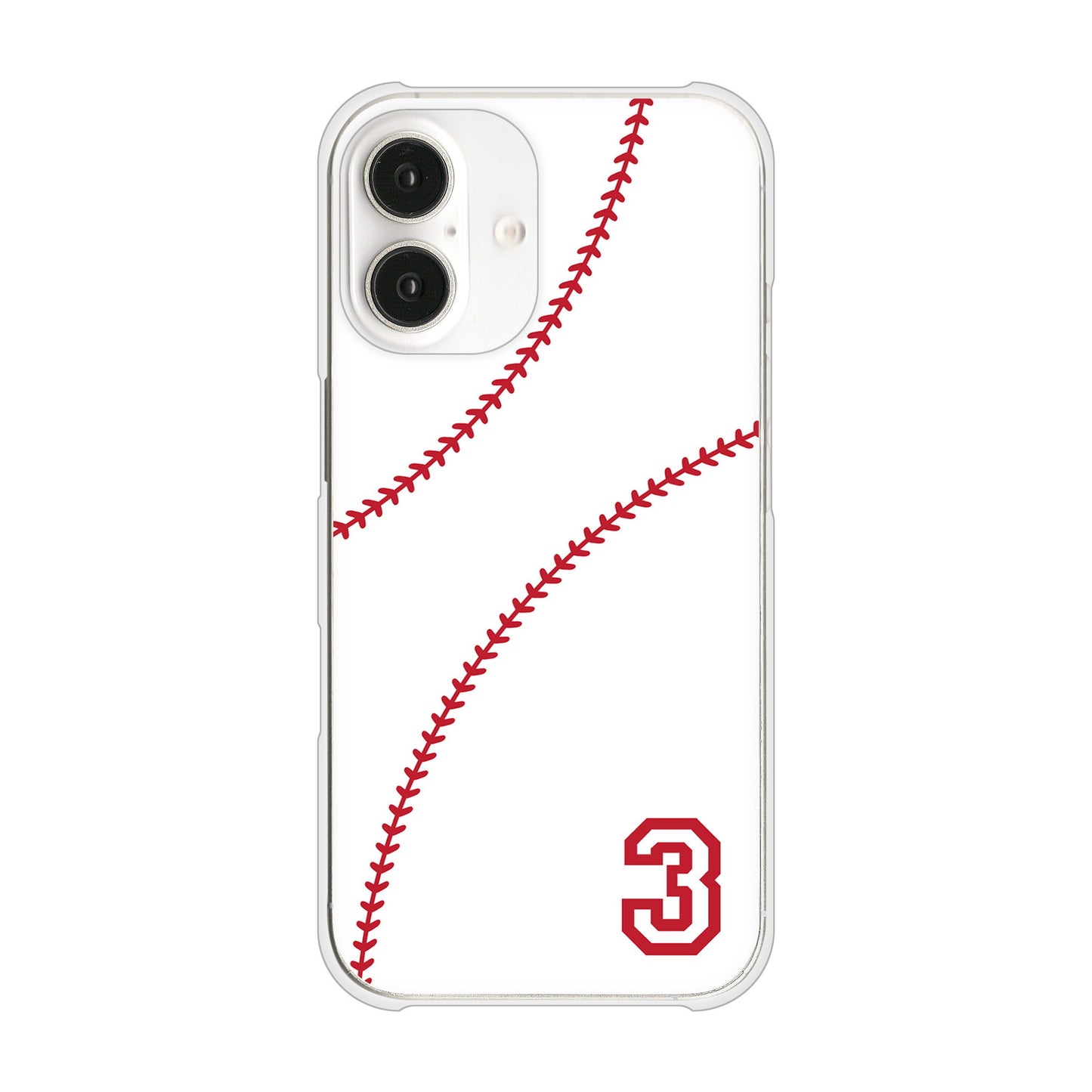 iPhone16 高画質仕上げ 背面印刷 ハードケースbaseball
