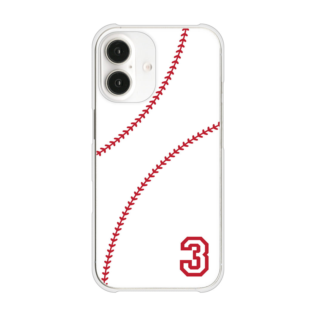 iPhone16 高画質仕上げ 背面印刷 ハードケースbaseball