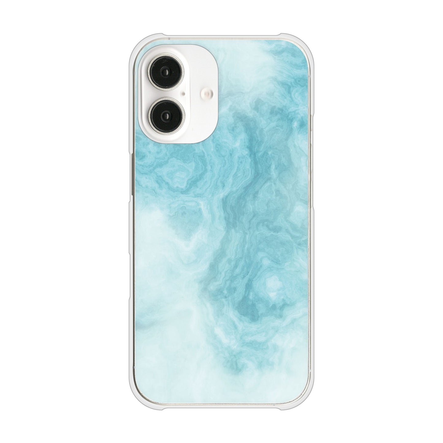 iPhone16 高画質仕上げ 背面印刷 ハードケース大理石BK