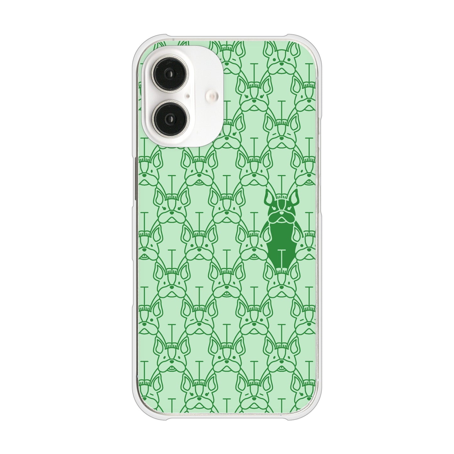 iPhone16 高画質仕上げ 背面印刷 ハードケースパターンアニマル