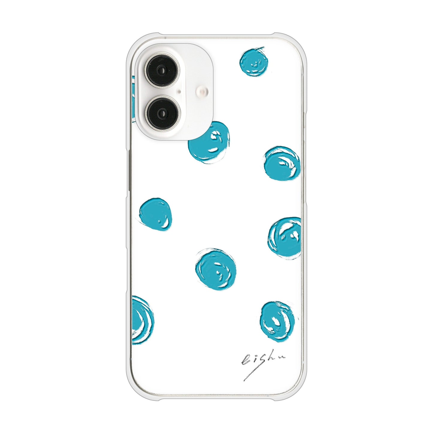 iPhone16 高画質仕上げ 背面印刷 ハードケース大野詠舟 手描きシンプル