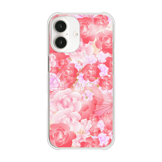 iPhone16 高画質仕上げ 背面印刷 ハードケース 【VA817 はんなり色の華】
