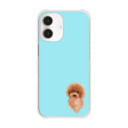 iPhone16 高画質仕上げ 背面印刷 ハードケーストイプードルレッド