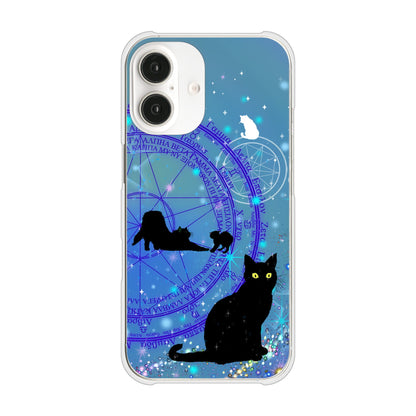 iPhone16 高画質仕上げ 背面印刷 ハードケース魔法陣猫